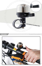 Bicycle Bell Ordinary Classical Handlebar Bell Ring Cycling Bike Bike Bell Sound Road Bike Horn Bicycle Accessories All Metal Body Loud Decent Tone Bicycle Ring Bell For Adults And Kids Stevvex