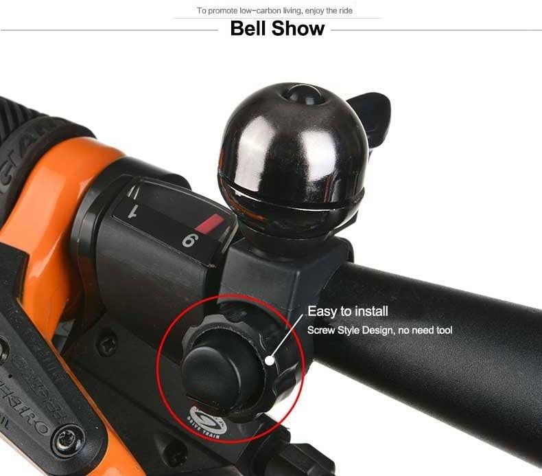 Bicycle Bell Ordinary Classical Handlebar Bell Ring Cycling Bike Bike Bell Sound Road Bike Horn Bicycle Accessories All Metal Body Loud Decent Tone Bicycle Ring Bell For Adults And Kids Stevvex