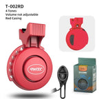 Bicycle Electronic Bell Scooter Siren Trumpet Alarm USB Charge Cycling Audio Warning Alert Safety Riding Mini Bicycle Horn Loud USB Rechargeable Handlebar Cycling Alarm Alert Ring For Mountain Bike Stevvex