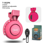 Bicycle Electronic Bell Scooter Siren Trumpet Alarm USB Charge Cycling Audio Warning Alert Safety Riding Mini Bicycle Horn Loud USB Rechargeable Handlebar Cycling Alarm Alert Ring For Mountain Bike Stevvex