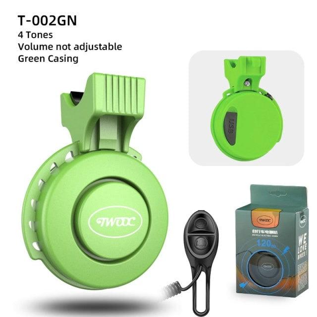 Bicycle Electronic Bell Scooter Siren Trumpet Alarm USB Charge Cycling Audio Warning Alert Safety Riding Mini Bicycle Horn Loud USB Rechargeable Handlebar Cycling Alarm Alert Ring For Mountain Bike Stevvex