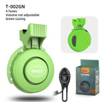 Bicycle Electronic Bell Scooter Siren Trumpet Alarm USB Charge Cycling Audio Warning Alert Safety Riding Mini Bicycle Horn Loud USB Rechargeable Handlebar Cycling Alarm Alert Ring For Mountain Bike Stevvex