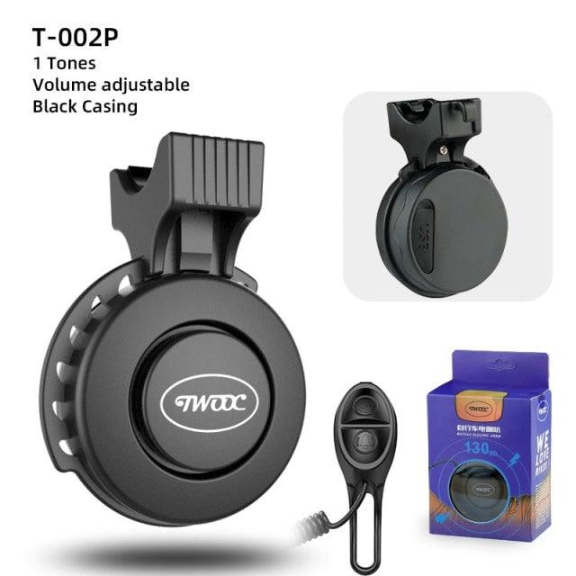Bicycle Electronic Bell Scooter Siren Trumpet Alarm USB Charge Cycling Audio Warning Alert Safety Riding Mini Bicycle Horn Loud USB Rechargeable Handlebar Cycling Alarm Alert Ring For Mountain Bike Stevvex