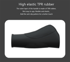 Bicycle Grip Handlebar End Cap Aluminium Alloy Lock Mountain Handle Bar Grip Bike Anti-Skid Rubber Bicycle Skid-Proof Grips New Generation Bike Handlebar Grip Soft Gel Inserts Shock Resistance Ergonomics Comfort Design Stevvex