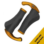 Bicycle Grip Handlebar End Cap Aluminium Alloy Lock Mountain Handle Bar Grip Bike Anti-Skid Rubber Bicycle Skid-Proof Grips New Generation Bike Handlebar Grip Soft Gel Inserts Shock Resistance Ergonomics Comfort Design Stevvex