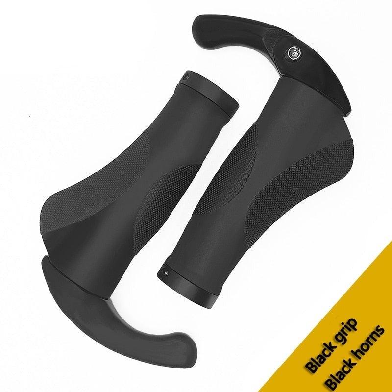 Bicycle Grip Handlebar End Cap Aluminium Alloy Lock Mountain Handle Bar Grip Bike Anti-Skid Rubber Bicycle Skid-Proof Grips New Generation Bike Handlebar Grip Soft Gel Inserts Shock Resistance Ergonomics Comfort Design Stevvex