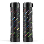Bicycle Grips Rubber Handle Anti-Skid Cycling Handlebar Cuffs Lock Aluminum Alloy Bike Lock-On Mountain Bike Grips Bicycle Handlebar Locking Grips Non-Slip Handle Grips Stevvex