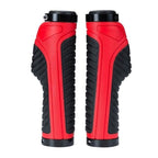 Bicycle Grips Rubber Handle Anti-Skid Cycling Handlebar Cuffs Lock Aluminum Alloy Bike Lock-On Mountain Bike Grips Bicycle Handlebar Locking Grips Non-Slip Handle Grips Stevvex