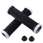 Bicycle Grips Rubber Handle Anti-Skid Cycling Handlebar Cuffs Lock Aluminum Alloy Bike Lock-On Mountain Bike Grips Bicycle Handlebar Locking Grips Non-Slip Handle Grips Stevvex