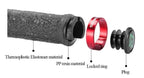 Bicycle Grips Rubber Handle Anti-Skid Cycling Handlebar Cuffs Lock Aluminum Alloy Bike Lock-On Mountain Bike Grips Bicycle Handlebar Locking Grips Non-Slip Handle Grips Stevvex