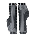 Bicycle Grips Rubber Handle Anti-Skid Cycling Handlebar Cuffs Lock Aluminum Alloy Bike Lock-On Mountain Bike Grips Bicycle Handlebar Locking Grips Non-Slip Handle Grips Stevvex