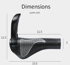 Bicycle Grips Rubber Handle Anti-Skid Cycling Handlebar Cuffs Lock Aluminum Alloy Bike Lock-On Mountain Bike Grips Bicycle Handlebar Locking Grips Non-Slip Handle Grips Stevvex