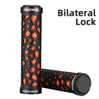 Bicycle Grips Rubber Handle Anti-Skid Cycling Handlebar Cuffs Lock Aluminum Alloy Bike Lock-On Mountain Bike Grips Bicycle Handlebar Locking Grips Non-Slip Handle Grips Stevvex