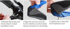 Bicycle Grips Rubber Handle Anti-Skid Cycling Handlebar Cuffs Lock Aluminum Alloy Bike Lock-On Mountain Bike Grips Bicycle Handlebar Locking Grips Non-Slip Handle Grips Stevvex