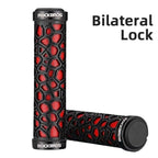 Bicycle Grips Rubber Handle Anti-Skid Cycling Handlebar Cuffs Lock Aluminum Alloy Bike Lock-On Mountain Bike Grips Bicycle Handlebar Locking Grips Non-Slip Handle Grips Stevvex