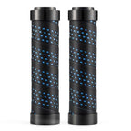 Bicycle Grips Rubber Handle Anti-Skid Cycling Handlebar Cuffs Lock Aluminum Alloy Bike Lock-On Mountain Bike Grips Bicycle Handlebar Locking Grips Non-Slip Handle Grips Stevvex
