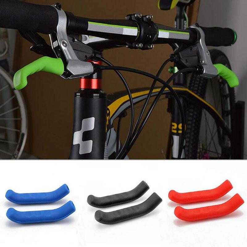 Bicycle Handle Bar Grips Cover Brake Handle Mountain Bike Cycling Silicone Anti-slip Handlebar Soft Grip Brake Silicone Covers Sleeves Waterproof Mountain Road Bike Brake Handle Protector Stevvex