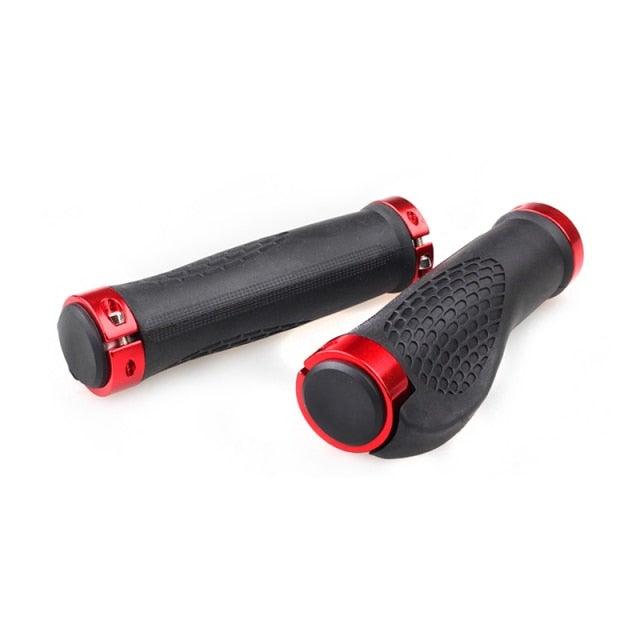 Bicycle Handlebar Cover Bike Grips Bicycle Mountain Grips Aluminum Anti-Slip Handle Bike Double Aluminum Clamp Lock On Grips For Mountain Bike Handle Bar Ends Bike Grips Comfort Ergo Handlebar Grip Designed For Cycling Stevvex