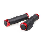 Bicycle Handlebar Cover Bike Grips Bicycle Mountain Grips Aluminum Anti-Slip Handle Bike Double Aluminum Clamp Lock On Grips For Mountain Bike Handle Bar Ends Bike Grips Comfort Ergo Handlebar Grip Designed For Cycling Stevvex