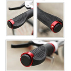 Bicycle Handlebar Cover Bike Grips Bicycle Mountain Grips Aluminum Anti-Slip Handle Bike Double Aluminum Clamp Lock On Grips For Mountain Bike Handle Bar Ends Bike Grips Comfort Ergo Handlebar Grip Designed For Cycling Stevvex