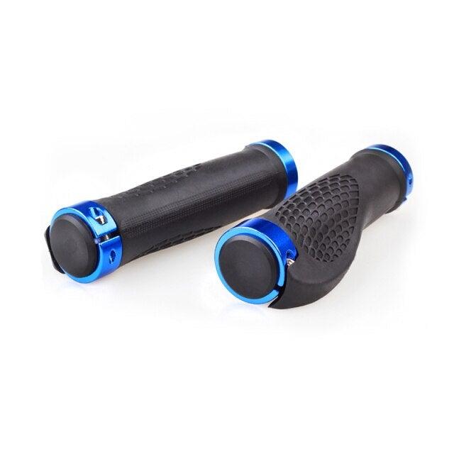 Bicycle Handlebar Cover Bike Grips Bicycle Mountain Grips Aluminum Anti-Slip Handle Bike Double Aluminum Clamp Lock On Grips For Mountain Bike Handle Bar Ends Bike Grips Comfort Ergo Handlebar Grip Designed For Cycling Stevvex