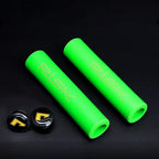Bicycle Handlebar Cover Silicone Non Slip Bike Handle End Grips Bicycle Parts Soft Sponge Non-Slip Bicycle Handle With End Holding Shock Resistance Absorbent Comfortable Bike Accessories