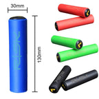 Bicycle Handlebar Cover Silicone Non Slip Bike Handle End Grips Bicycle Parts Soft Sponge Non-Slip Bicycle Handle With End Holding Shock Resistance Absorbent Comfortable Bike Accessories