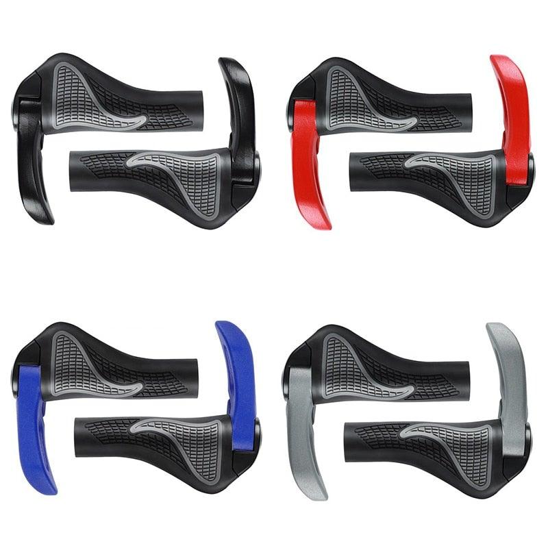 Bicycle Handlebar Grips Cycling Bicycle Accessories Non-Slip Bicycle Handlebar Grips Bike Handle Ergonomic Shockproof Bicycle Handle Grip With Adjustable Aluminum Lock For Mountain Bike Stevvex