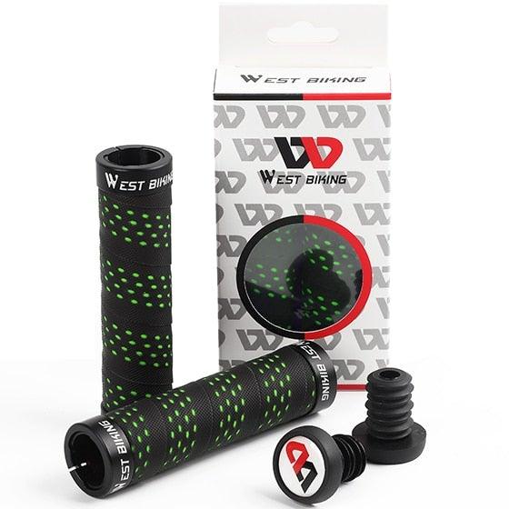 Bicycle Handlebar Grips Cycling Bicycle Accessories Non-Slip Bicycle Handlebar Grips Bike Handle Ergonomic Shockproof Bicycle Handle Grip With Adjustable Aluminum Lock For Mountain Bike Stevvex
