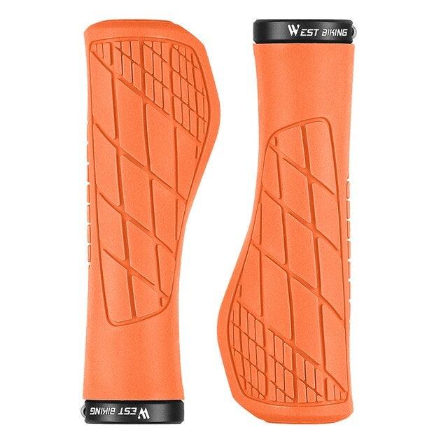 Bicycle Handlebar Grips Cycling Bicycle Accessories Non-Slip Bicycle Handlebar Grips Bike Handle Ergonomic Shockproof Bicycle Handle Grip With Adjustable Aluminum Lock For Mountain Bike Stevvex