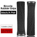 Bicycle Handlebar Grips Cycling Bicycle Accessories Non-Slip Bicycle Handlebar Grips Bike Handle Ergonomic Shockproof Bicycle Handle Grip With Adjustable Aluminum Lock For Mountain Bike Stevvex