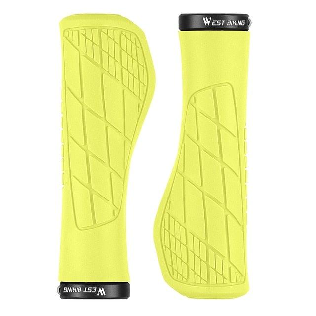 Bicycle Handlebar Grips Cycling Bicycle Accessories Non-Slip Bicycle Handlebar Grips Bike Handle Ergonomic Shockproof Bicycle Handle Grip With Adjustable Aluminum Lock For Mountain Bike Stevvex