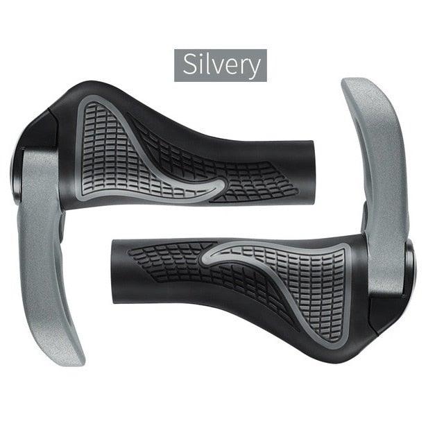 Bicycle Handlebar Grips Cycling Bicycle Accessories Non-Slip Bicycle Handlebar Grips Bike Handle Ergonomic Shockproof Bicycle Handle Grip With Adjustable Aluminum Lock For Mountain Bike Stevvex