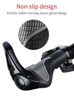 Bicycle Handlebar Grips Cycling Bicycle Accessories Non-Slip Bicycle Handlebar Grips Bike Handle Ergonomic Shockproof Bicycle Handle Grip With Adjustable Aluminum Lock For Mountain Bike Stevvex