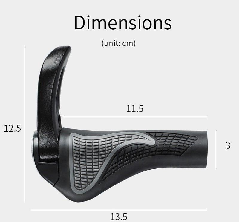 Bicycle Handlebar Grips Cycling Bicycle Accessories Non-Slip Bicycle Handlebar Grips Bike Handle Ergonomic Shockproof Bicycle Handle Grip With Adjustable Aluminum Lock For Mountain Bike Stevvex