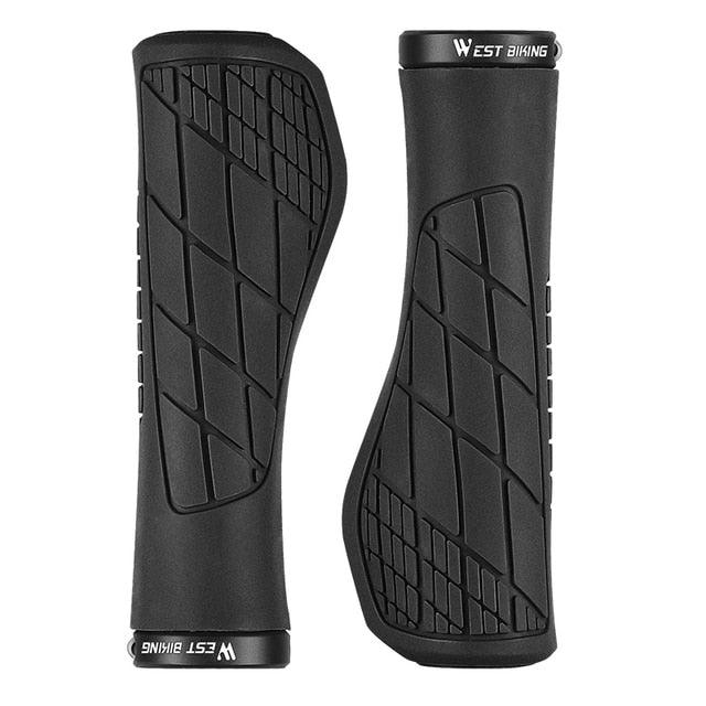 Bicycle Handlebar Grips Cycling Bicycle Accessories Non-Slip Bicycle Handlebar Grips Bike Handle Ergonomic Shockproof Bicycle Handle Grip With Adjustable Aluminum Lock For Mountain Bike Stevvex