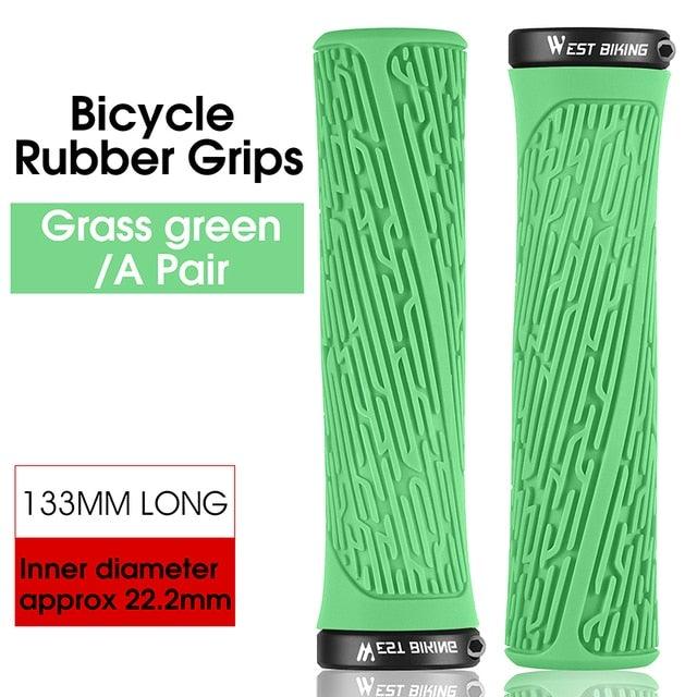 Bicycle Handlebar Grips Cycling Bicycle Accessories Non-Slip Bicycle Handlebar Grips Bike Handle Ergonomic Shockproof Bicycle Handle Grip With Adjustable Aluminum Lock For Mountain Bike Stevvex