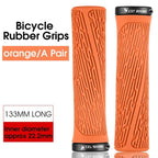 Bicycle Handlebar Grips Cycling Bicycle Accessories Non-Slip Bicycle Handlebar Grips Bike Handle Ergonomic Shockproof Bicycle Handle Grip With Adjustable Aluminum Lock For Mountain Bike Stevvex