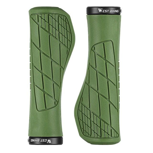 Bicycle Handlebar Grips Cycling Bicycle Accessories Non-Slip Bicycle Handlebar Grips Bike Handle Ergonomic Shockproof Bicycle Handle Grip With Adjustable Aluminum Lock For Mountain Bike Stevvex