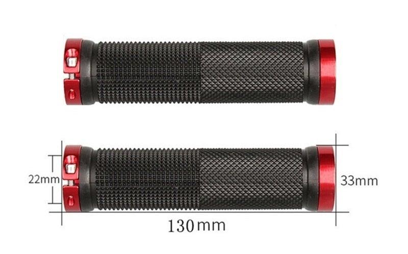 Bicycle Handlebar Grips Cycling Bicycle Accessories Non-Slip Bicycle Handlebar Grips Bike Handle Ergonomic Shockproof Bicycle Handle Grip With Adjustable Aluminum Lock For Mountain Bike Stevvex