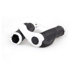 Bicycle Handlebar Rubber Grip End Cap Aluminium Alloy Lock Mountain Bike Handle Bar Grip Anti-Slip Bicycle Skid-Proof Grips Handlebar Cover Widen Holding Surface Unti-Skid Bike Grips Shockproof Handlebar Cover Ergonomic Design Stevvex