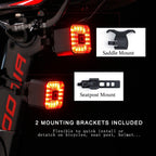 Bicycle Light Smart Rear Taillight USB LED Waterproof Safety Stop Signal Brake Cycling Lamp Waterproof Bike Rear Lights USB Rechargeable Ultra Bright Led Brake Light Cycling Riding Safety Taillight Flashlight Stevvex