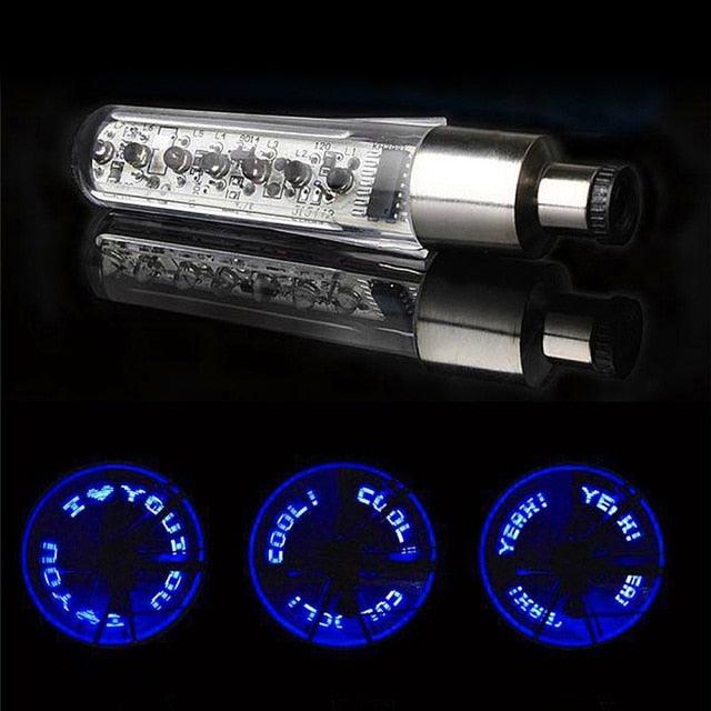 Bicycle Light Wheels Double-Sensing Sided Mountain Bike LED Lamp Riding Wheel Lights Neon Flashing Lamp Glow In The Dark Safety Warning Bike Lights For Night Riding Stevvex