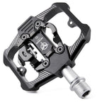 Bicycle Lock Pedal 2 In 1 With Free Cleat For Road Bikes Aluminum Anti-slip Sealed Bearing Lock Accessories Bike Clip In Pedals Cleats Included Suitable For Spin Bike Exercise Bike Indoor Bike Stevvex