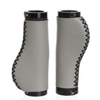 Bicycle Locking Grip Wear-Resistant Leather Non-Slip Grip Cover Mountain Bike Handlebar Lock-on Bike Handlebar Grips Locking Non-Slip-PU Bicycle Handle Grip Widen Holding Surface For Cycling Mountain And Bicycles Accessories Stevvex