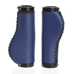 Bicycle Locking Grip Wear-Resistant Leather Non-Slip Grip Cover Mountain Bike Handlebar Lock-on Bike Handlebar Grips Locking Non-Slip-PU Bicycle Handle Grip Widen Holding Surface For Cycling Mountain And Bicycles Accessories Stevvex
