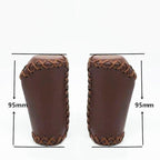 Bicycle Locking Grip Wear-Resistant Leather Non-Slip Grip Cover Mountain Bike Handlebar Lock-on Bike Handlebar Grips Locking Non-Slip-PU Bicycle Handle Grip Widen Holding Surface For Cycling Mountain And Bicycles Accessories Stevvex