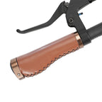 Bicycle Locking Grip Wear-Resistant Leather Non-Slip Grip Cover Mountain Bike Handlebar Lock-on Bike Handlebar Grips Locking Non-Slip-PU Bicycle Handle Grip Widen Holding Surface For Cycling Mountain And Bicycles Accessories Stevvex