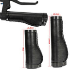 Bicycle Locking Grip Wear-Resistant Leather Non-Slip Grip Cover Mountain Bike Handlebar Lock-on Bike Handlebar Grips Locking Non-Slip-PU Bicycle Handle Grip Widen Holding Surface For Cycling Mountain And Bicycles Accessories Stevvex