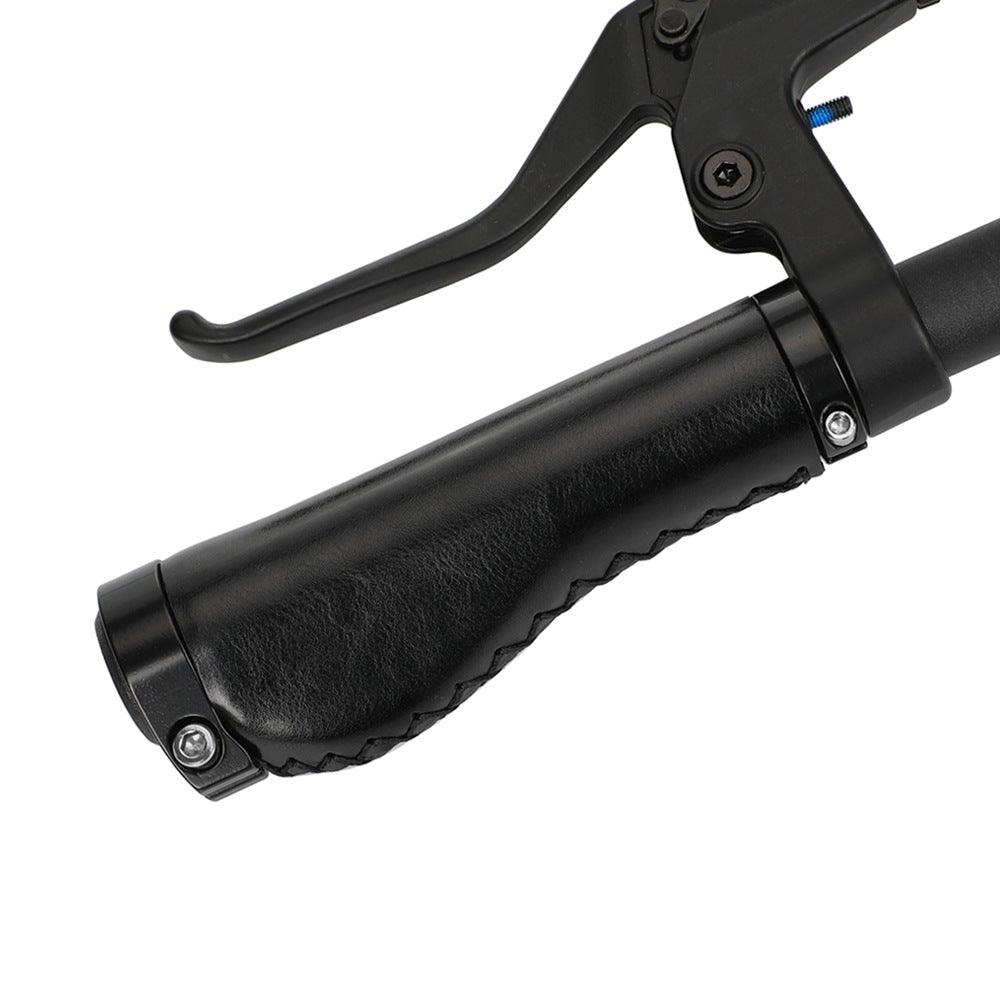 Bicycle Locking Grip Wear-Resistant Leather Non-Slip Grip Cover Mountain Bike Handlebar Lock-on Bike Handlebar Grips Locking Non-Slip-PU Bicycle Handle Grip Widen Holding Surface For Cycling Mountain And Bicycles Accessories Stevvex
